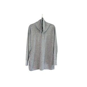 Old Navy Gray Large Funnel-Neck Sweater Long Sleeves Oversized Extra Long Large